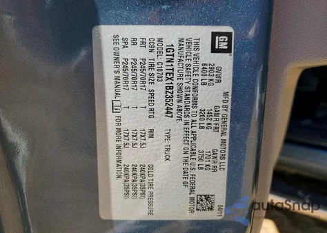 2011 GMC Sierra C1500 из США, поврежденный, VIN 1GTN1TEX1BZ352447